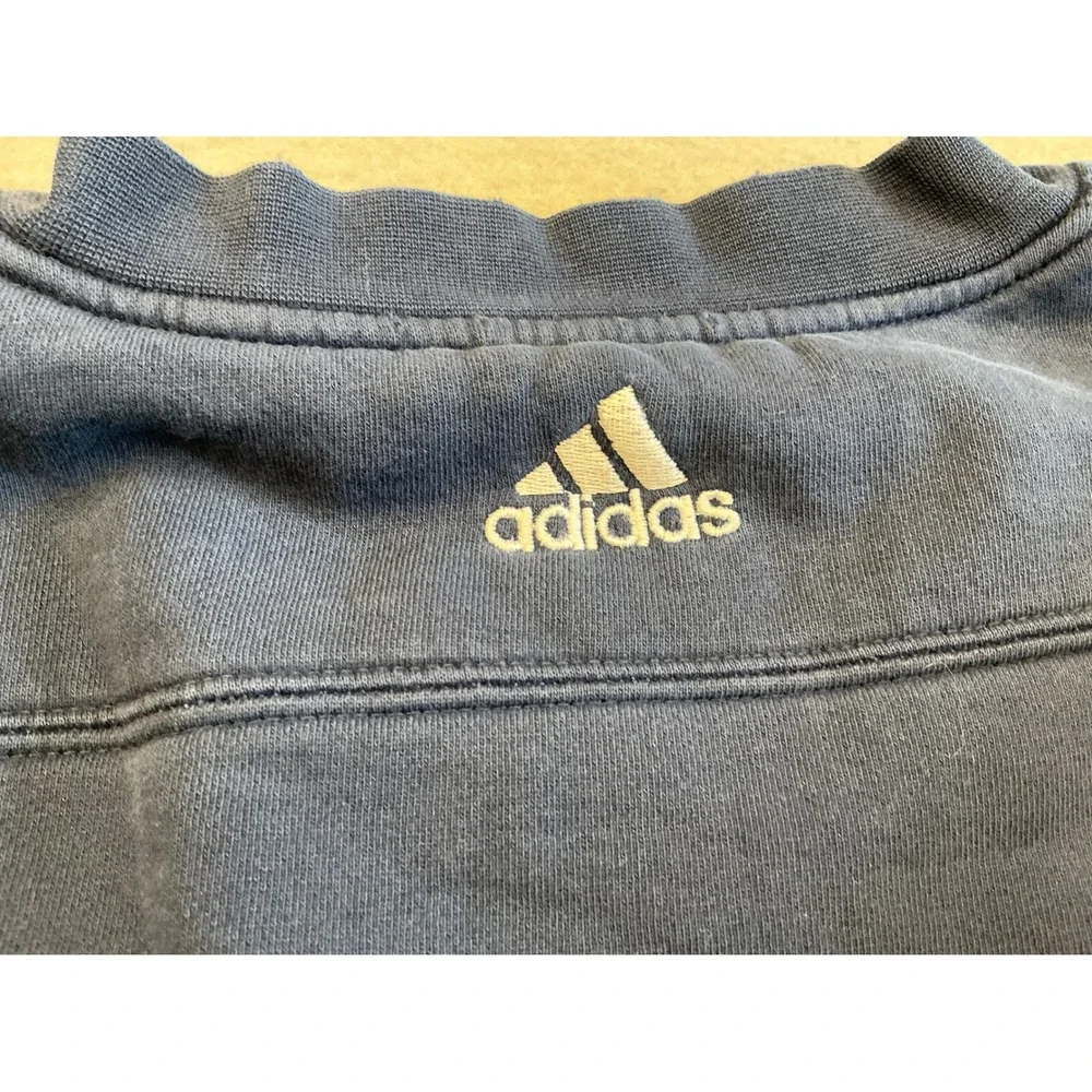 Adidas Vintage Boston Red Sox Crewneck Sweatshirt Distressed Navy M Y2K READ